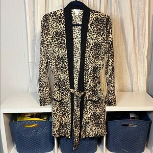 Forever 21 Leopard Print Robe, Size M